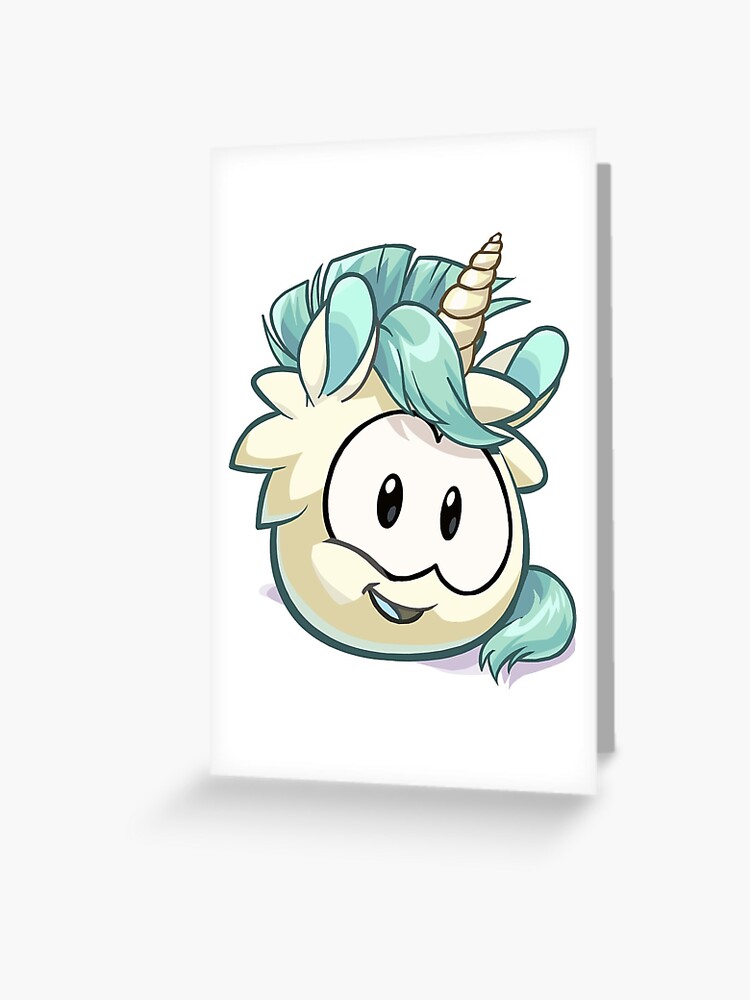 Tarjetas de felicitación «Unicorn Club Penguin Puffle» de elsiesutherland |  Redbubble