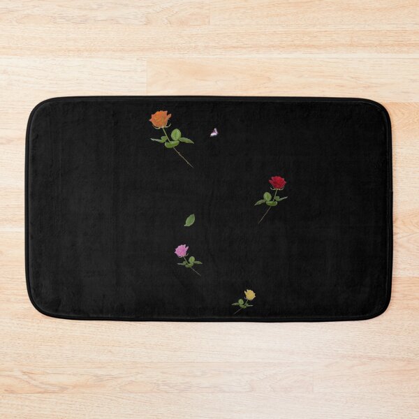 Item preview, Four Roses and a Butterfly. Black background designed and sold by MindTravel.