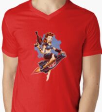 Atombombe Baby T-Shirt mit V-Ausschnitt für Männer