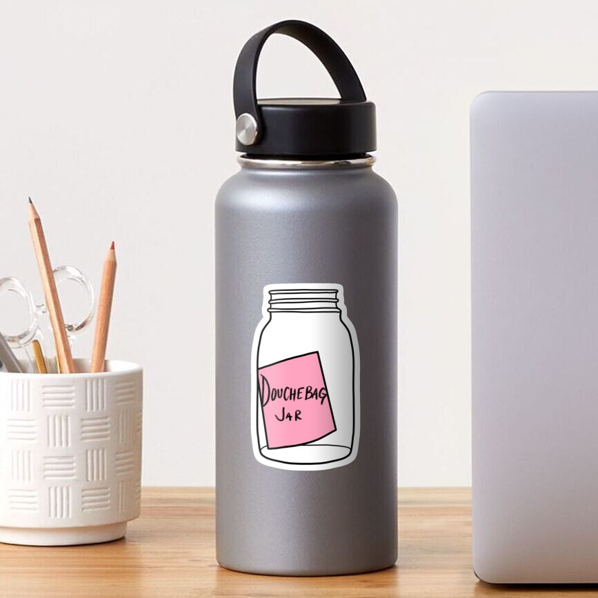 "Schmidt's Douchebag Jar from New Girl" Sticker for Sale by