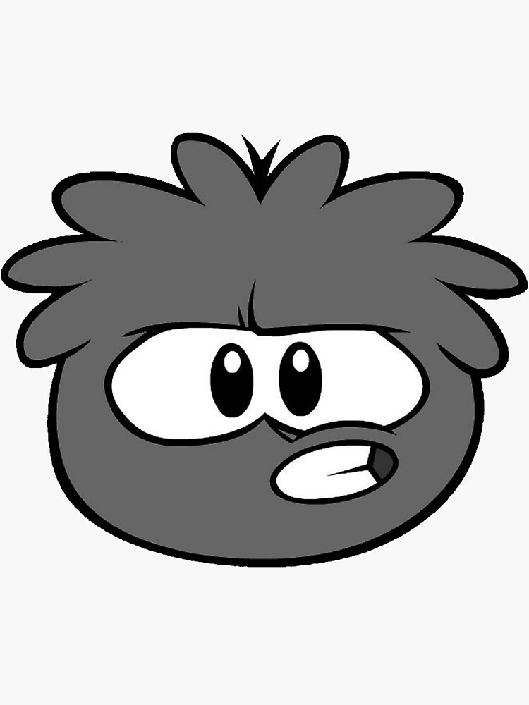 Regalos y productos: Puffle Puffles Club Penguin Clubpenguin Peculiar Mascota  Mascotas Personalizaci%c3%b3n Personalizar Linda Adorable Gris Gris  Greypuffle Greypuffle Greypuffle Negro | Redbubble