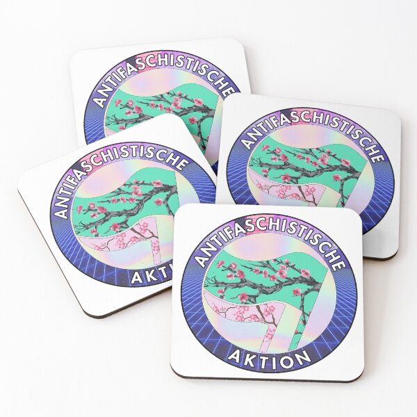 Item preview, Antifascist Vaporwave Action designed and sold by RadicalPrintsByCas.