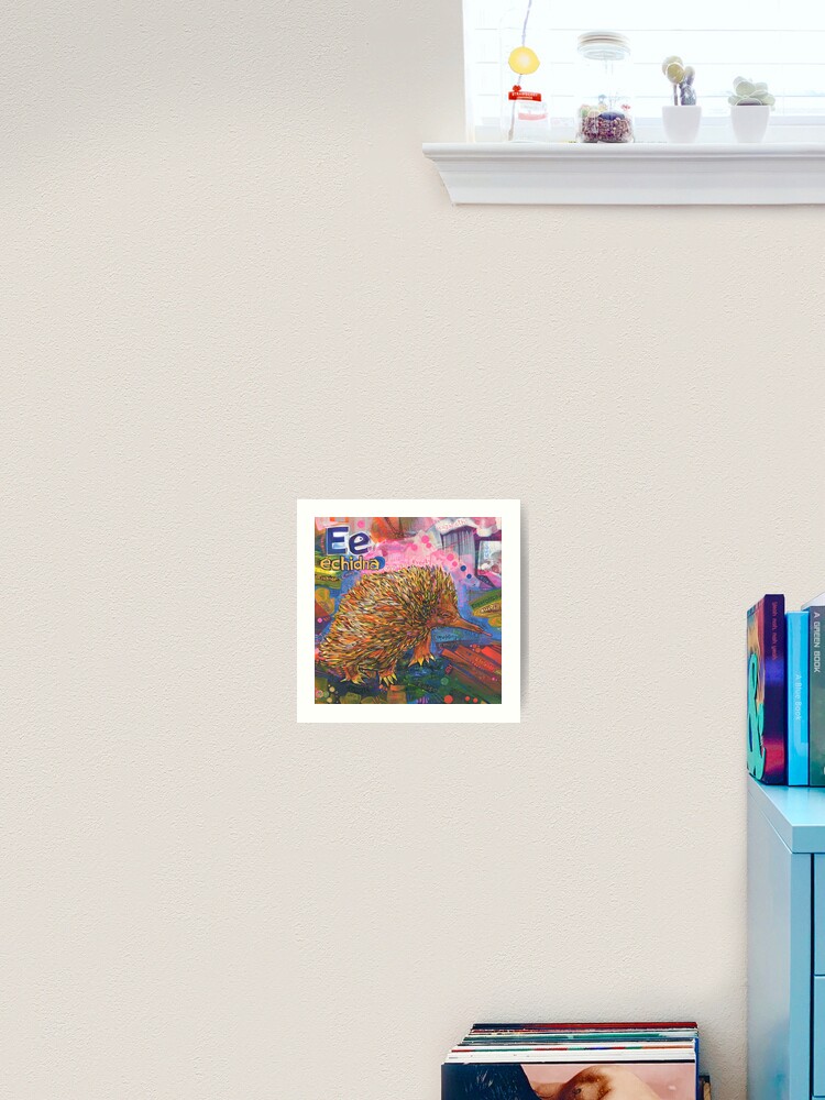 Thumbnail 1 of 3, Art Print, E Is for Echidna - 2019 designed and sold by Gwenn Seemel.