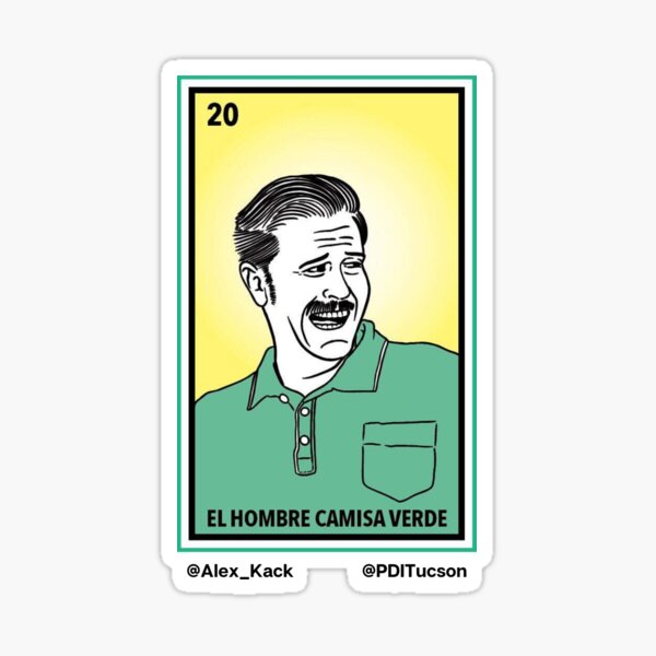 Green Shirt Guy Loteria Sticker