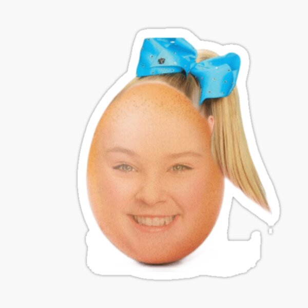 "jojo siwa on a egg" Sticker for Sale by arpitalasker Redbubble