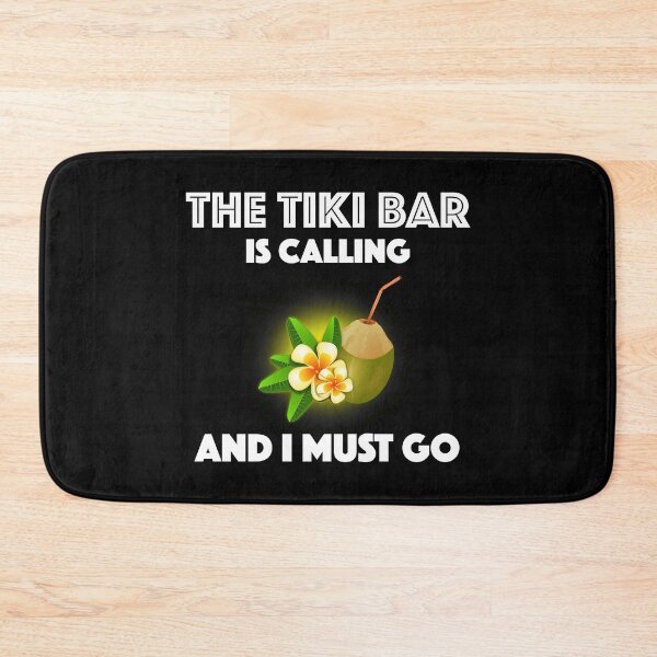 Item preview, The Tiki Bar Is Calling And I Must Go Tropical Tiki Party designed and sold by Cat Lady Designs.