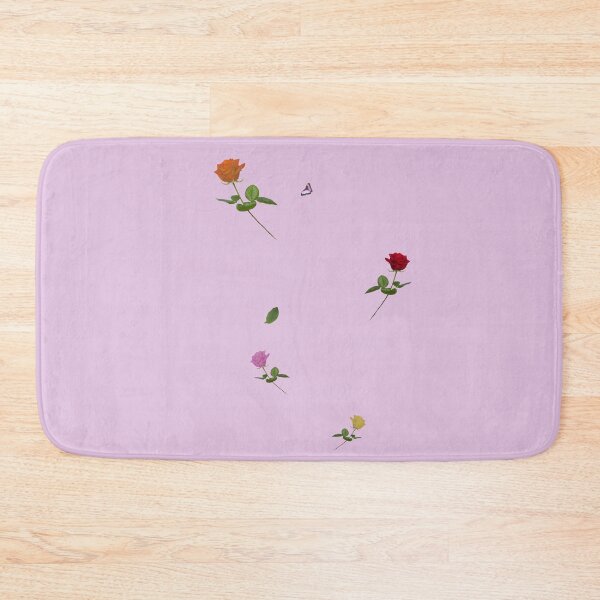 Item preview, Four Roses and a Butterfly. Pink background designed and sold by MindTravel.