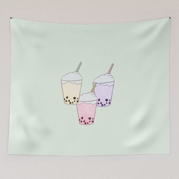 Item preview, Cute Yellow, Pink, and Purple Milk Tea designed and sold by ZoraZero.