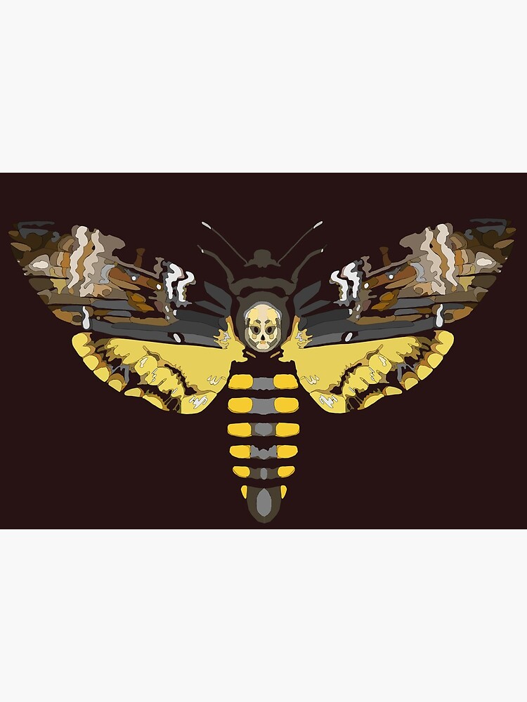 Death's-head hawk moth print by Velozee