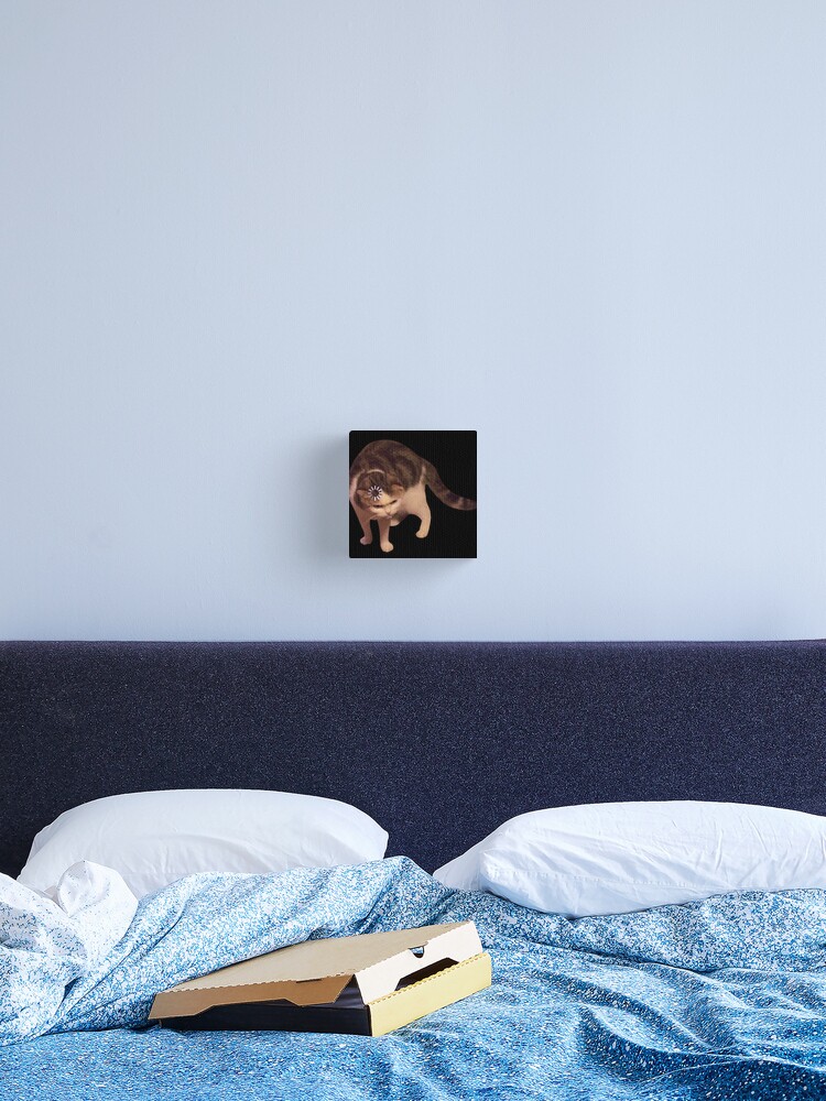 Cat loading icon meme Canvas Print for Sale by Goath