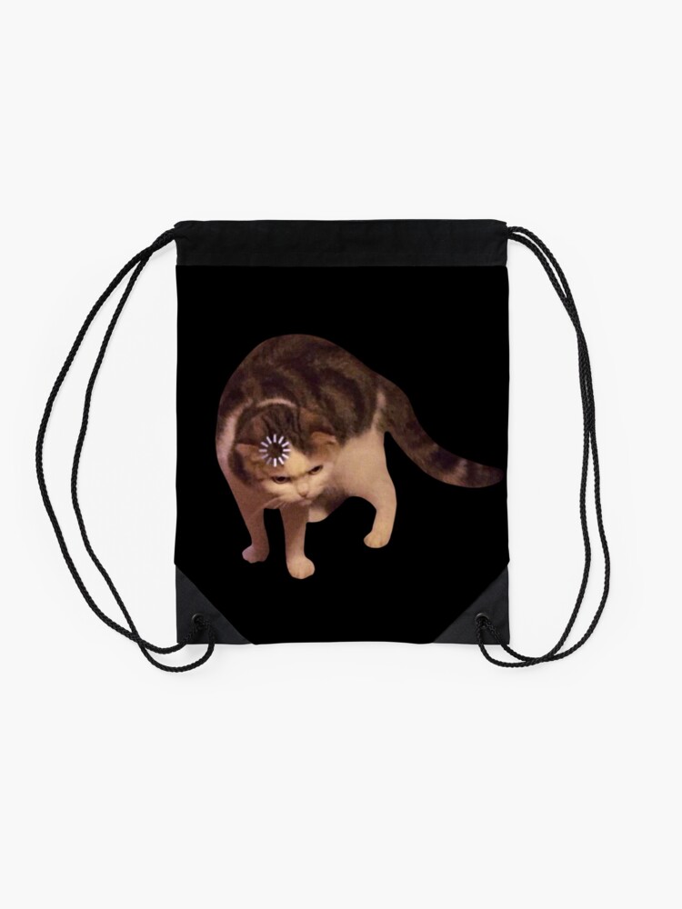Cat loading icon meme | Drawstring Bag