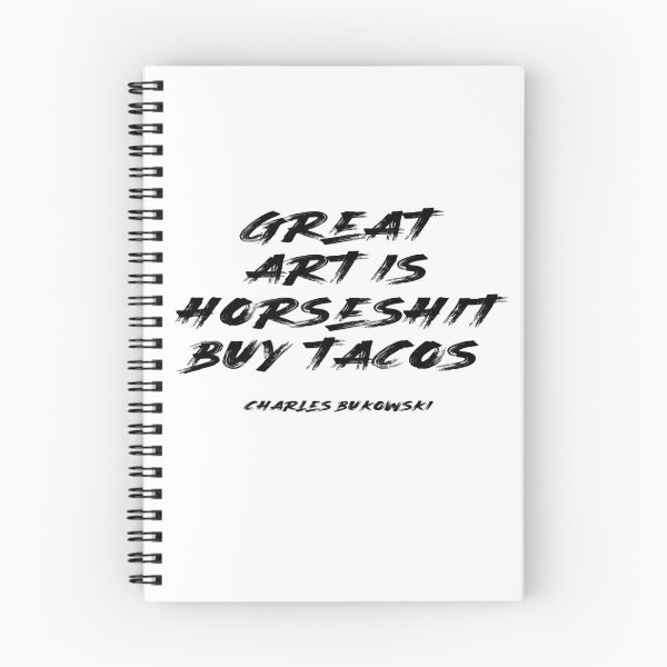 Item preview, Great art is horse shit - Bukowski print designed and sold by Skippingbird.