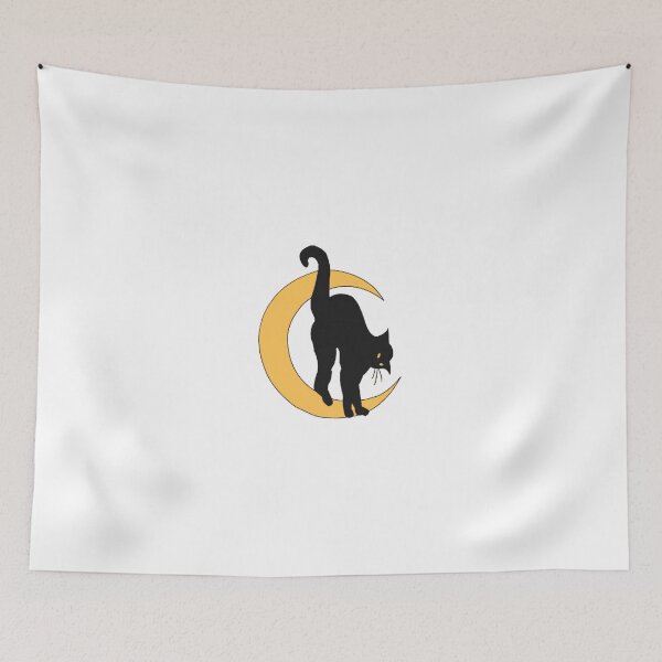 Item preview, Black Cat Witch Halloween Spooky Horror Sticker, Tote, Mug, Shirt designed and sold by blueversion.