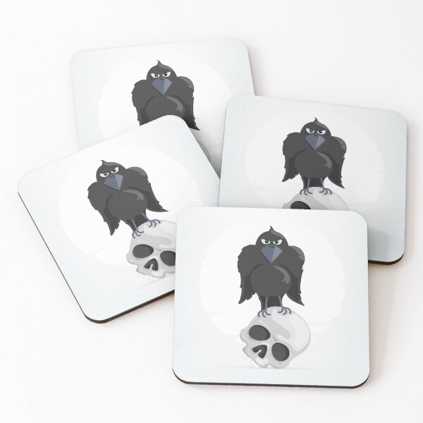 Item preview, Raven Sitting on a Human Skull designed and sold by Emir Simsek.