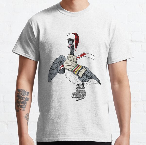 Canadian Goose Hockey Player Classic T-Shirt