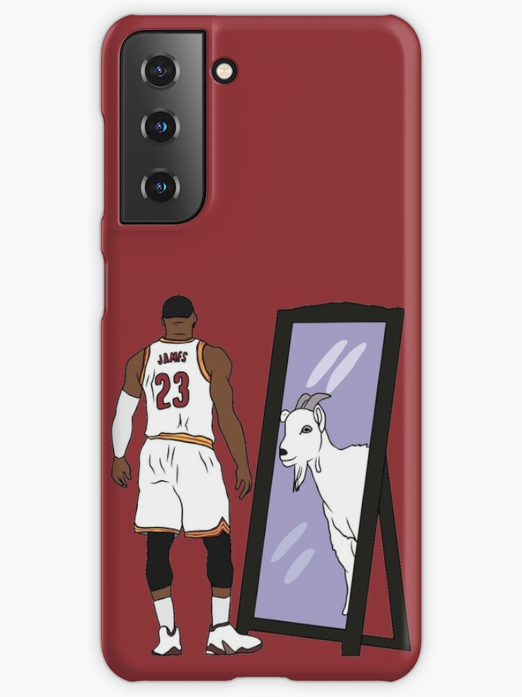 LeBron James Mirror GOAT Cleveland Samsung Galaxy Phone Case