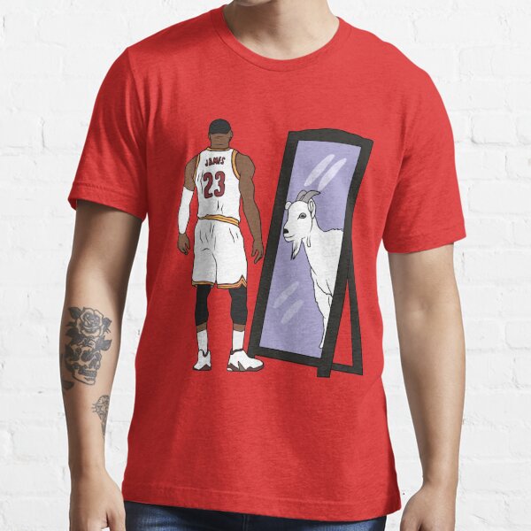 LeBron James Mirror GOAT Tshirt Los Angeles Lakers Tee Shirts