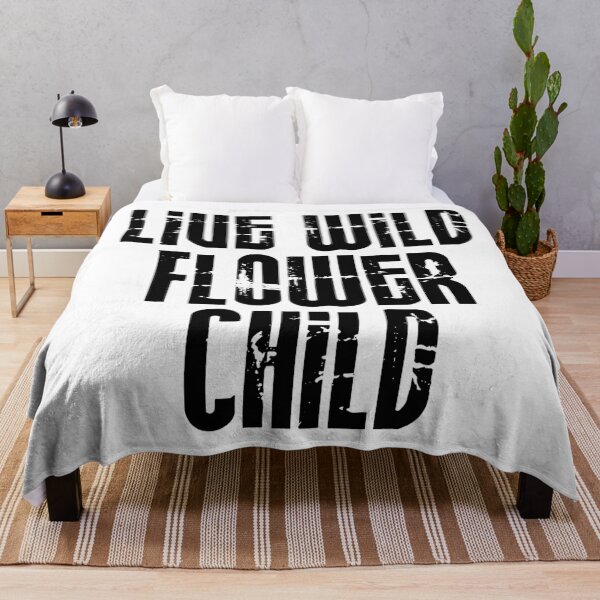 Item preview, Live wild Flower Child print designed and sold by Skippingbird.