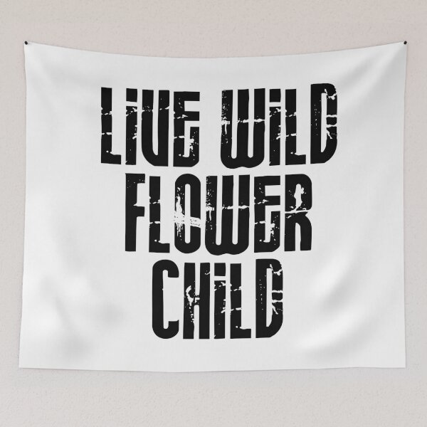 Item preview, Live wild Flower Child print designed and sold by Skippingbird.