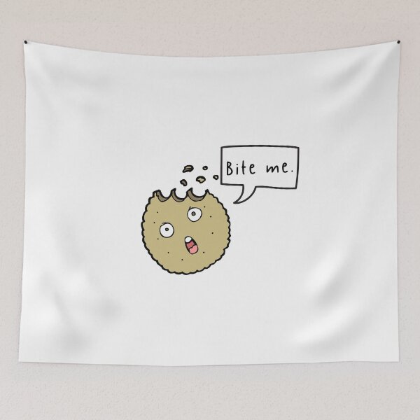 Item preview, Bite Me Angry Foodie Heart Emotional Cute Funny Gift Sarcastic Happy Fun Introvert Awkward Geek Hipster Silly Inspirational Motivational Birthday Present designed and sold by EpsilonEridani.
