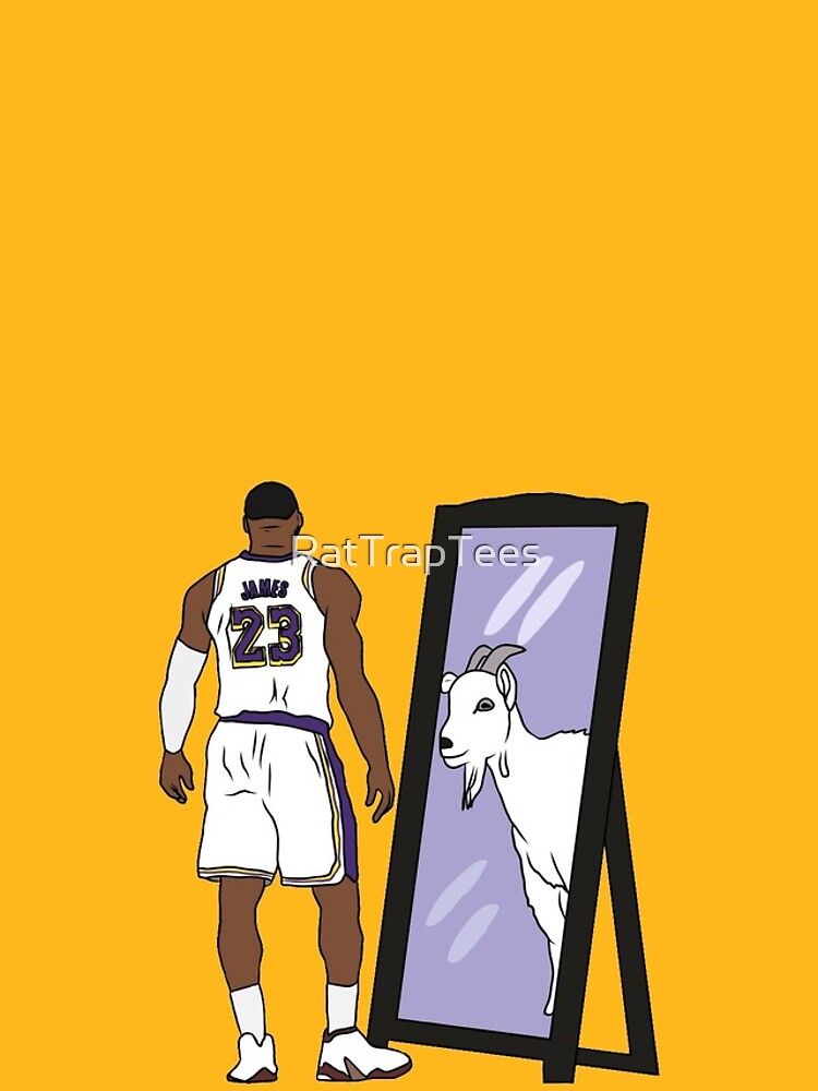 LeBron James Mirror GOAT (Lakers) by RatTrapTees