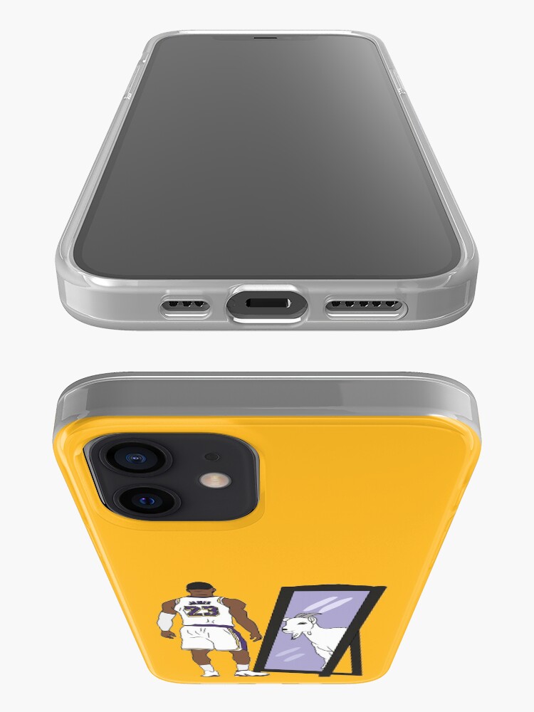 Alternate view of LeBron James Mirror GOAT (Lakers) iPhone Case & Cover
