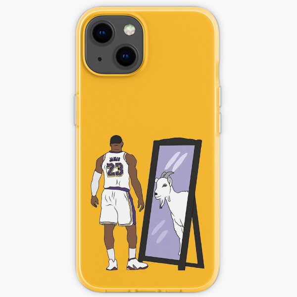 LeBron James Spiegel GOAT (Lakers) iPhone Flexible Hülle