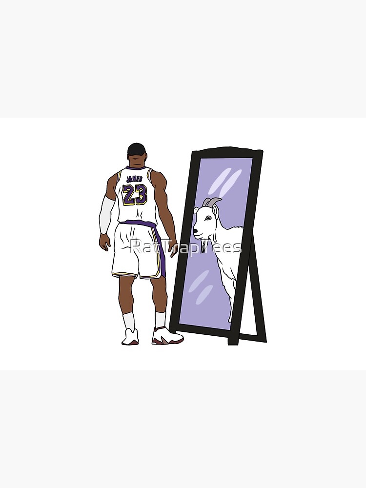 LeBron James Mirror GOAT (Lakers) by RatTrapTees