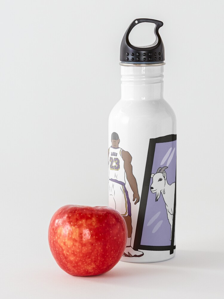 Alternate view of LeBron James Mirror GOAT (Lakers) Water Bottle