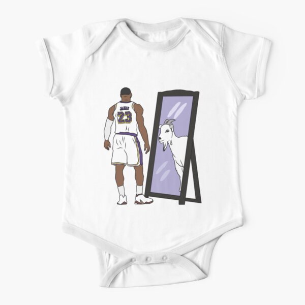 LeBron James Mirror GOAT (Lakers) Short Sleeve Baby One-Piece