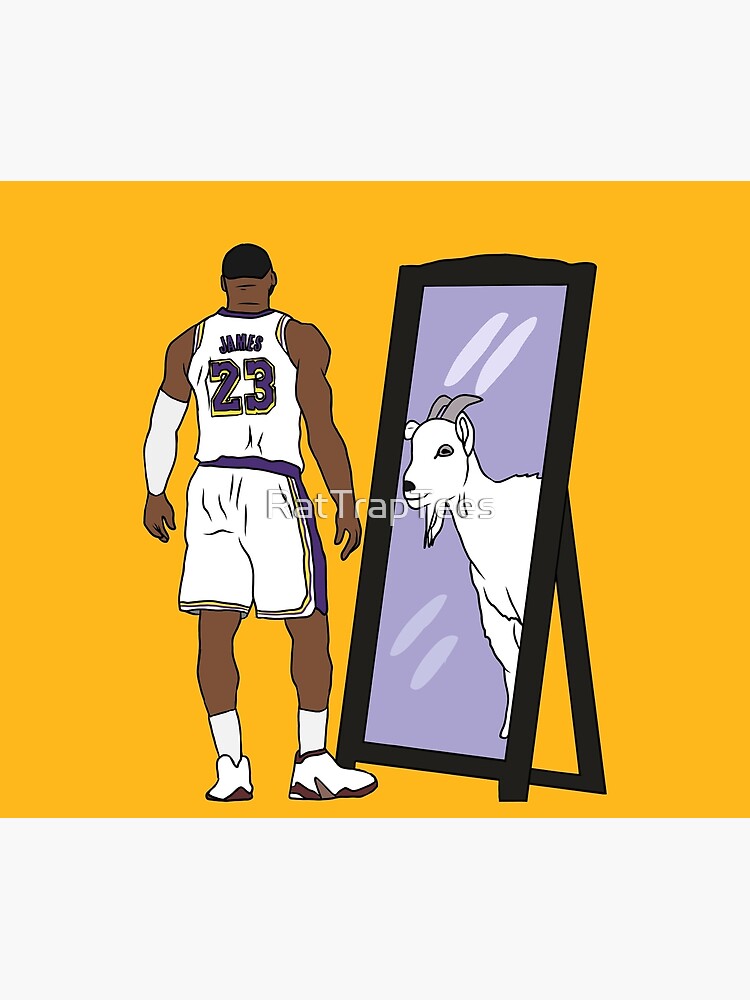 LeBron James Mirror GOAT (Lakers) by RatTrapTees