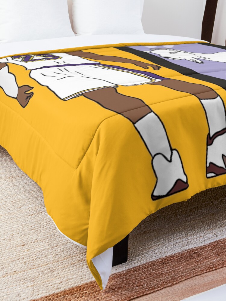 Alternate view of LeBron James Mirror GOAT (Lakers) Comforter