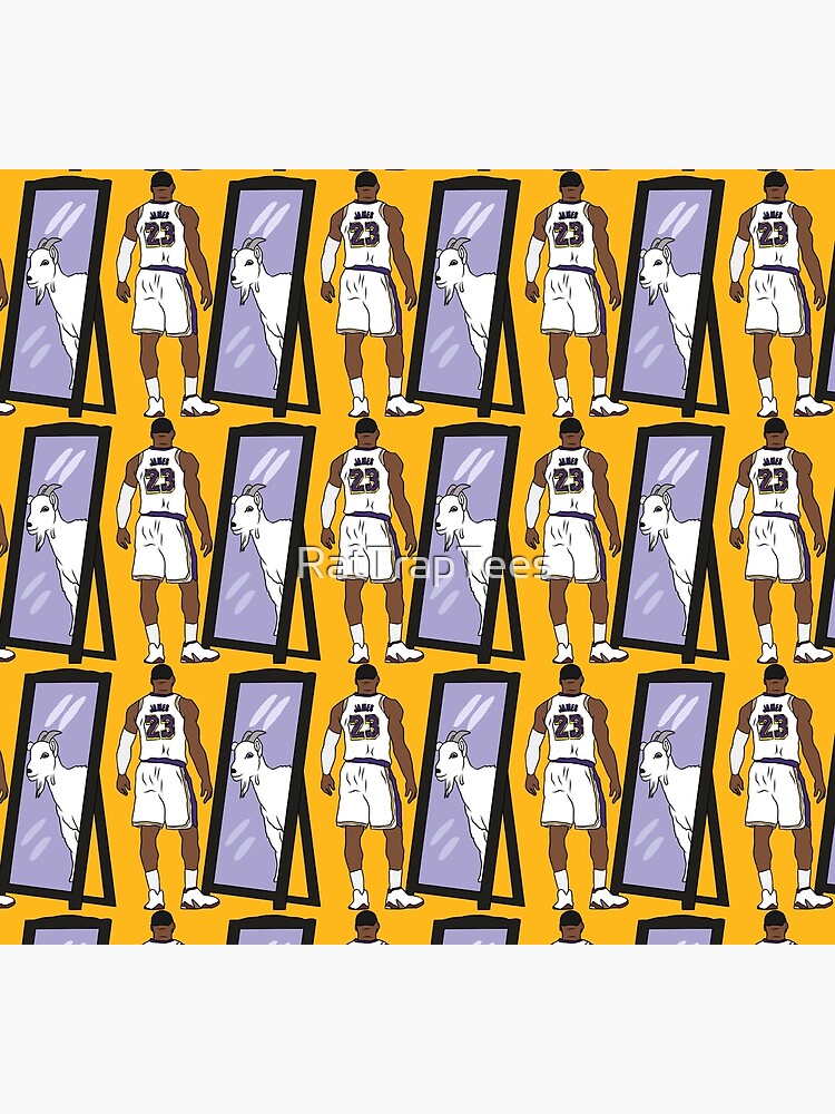 LeBron James Mirror GOAT (Lakers) by RatTrapTees