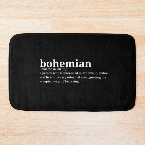 Item preview, Bohemian. Dictionary Minismalist Definition | Left Text Art designed and sold by pamelawille.