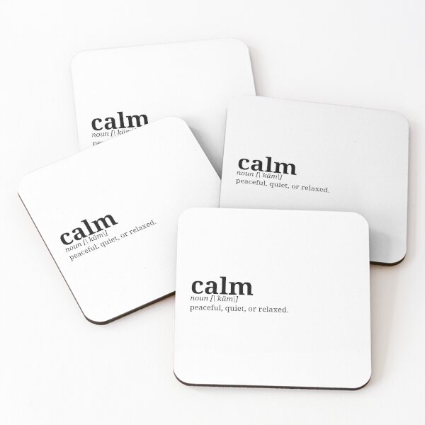 Item preview, Calm. Dictionary Minismalist Definition | Left Text Art designed and sold by pamelawille.