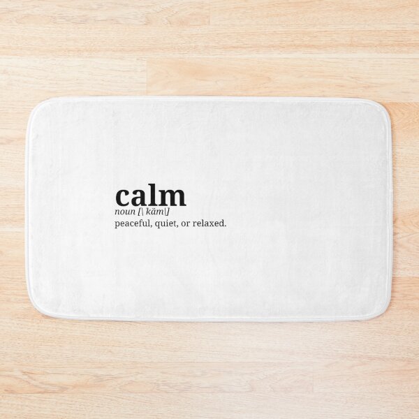 Item preview, Calm. Dictionary Minismalist Definition | Left Text Art designed and sold by pamelawille.