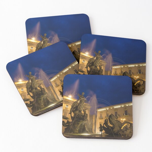 Item preview, La Fontana di Diana - Syracuse, Sicily Romantic Blue Hour designed and sold by Georgia Mizuleva.