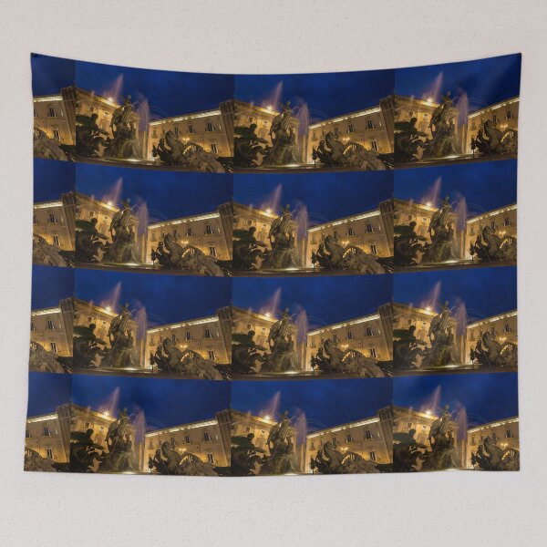 Item preview, La Fontana di Diana - Syracuse, Sicily Romantic Blue Hour designed and sold by Georgia Mizuleva.