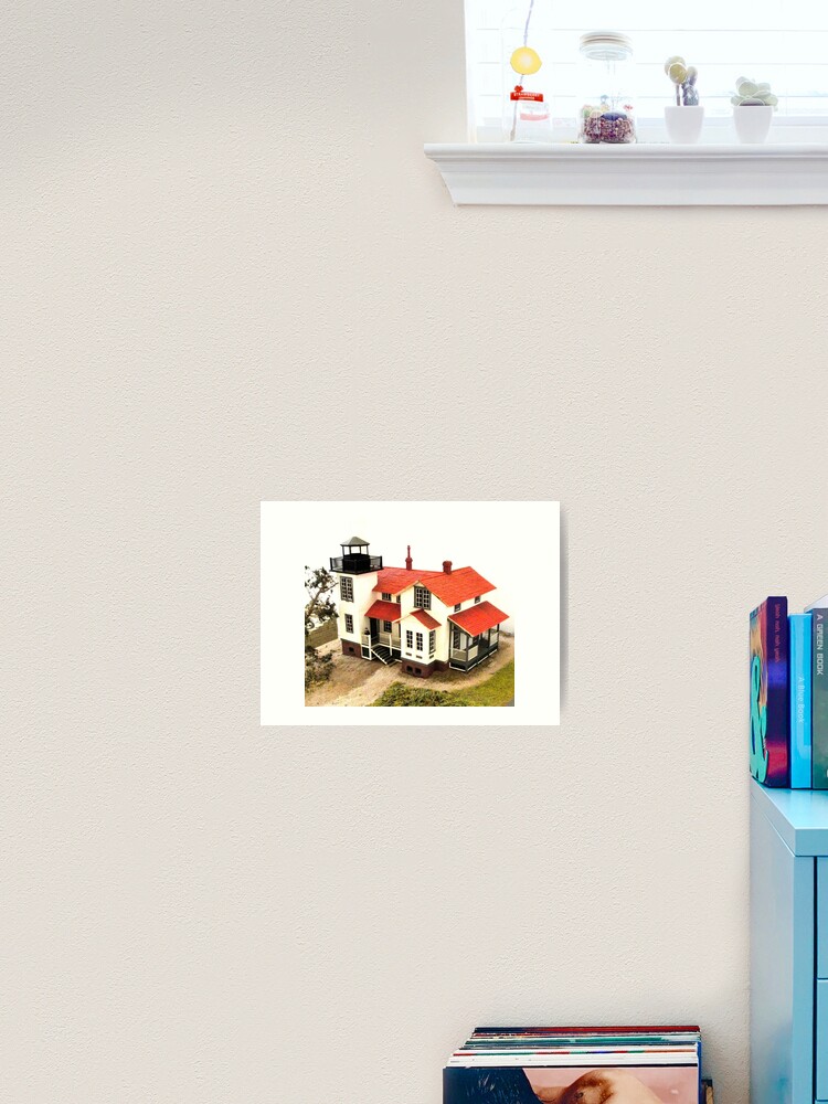 Thumbnail 2 of 3, Art Print, "Old Point San Luis Lighthouse - Scale Model" designed and sold by waddleudo.