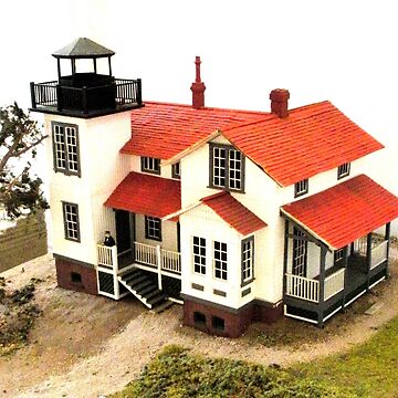 Artwork thumbnail, "Old Point San Luis Lighthouse - Scale Model" by waddleudo