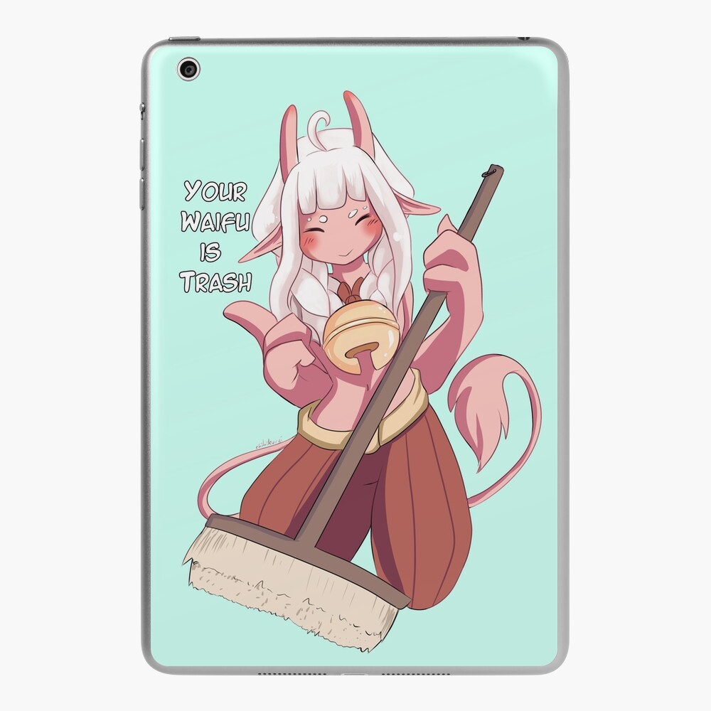 Your Waifu Is Trash Fancy Framed Trash Can Anime iPhone Case for