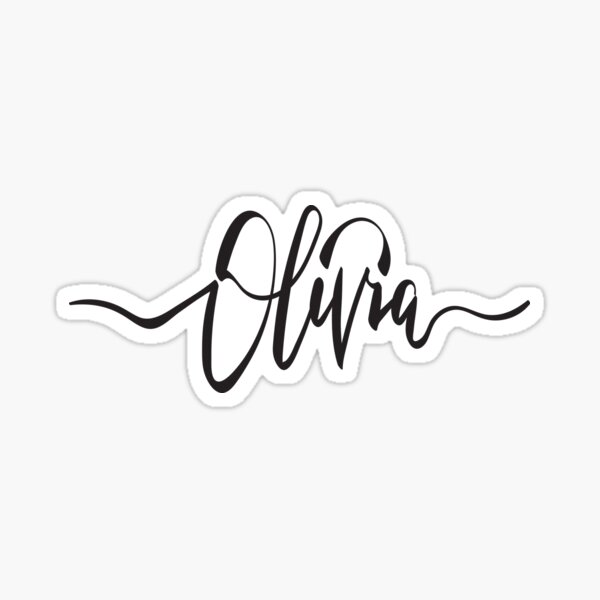 Olivia Name Stickers | Redbubble