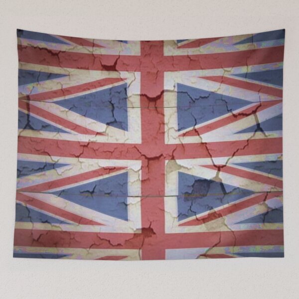 Item preview, SHABBY CHIC DISTRESSED UK FLAG OLD WALL ART  designed and sold by sharlesart.