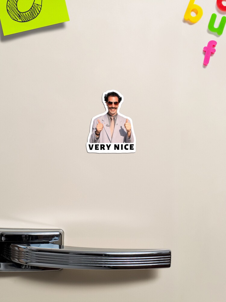 Imagen 1 de 3, Imán con la obra Borat muy agradable, diseñada y vendida por jlanzalotto.