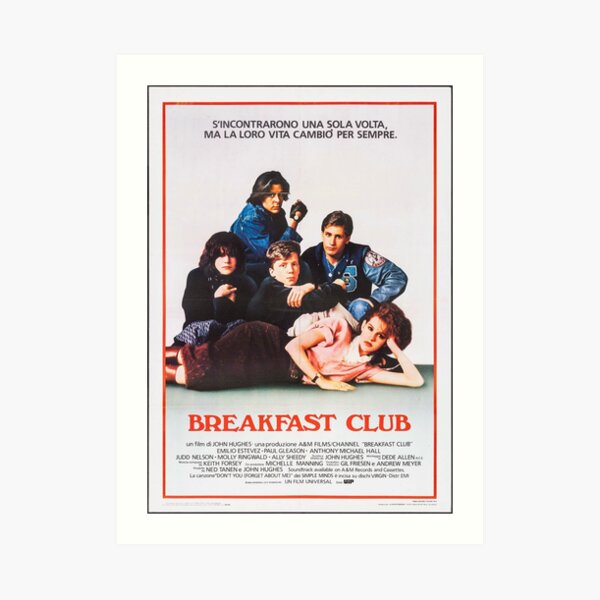 Vintage Breakfast Club Poster Art Print