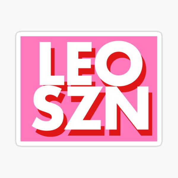 "leo szn" Sticker for Sale by gabyiscool Redbubble