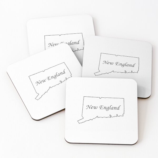 Item preview, New England Outline in Connecticut designed and sold by NamesandPlaces.