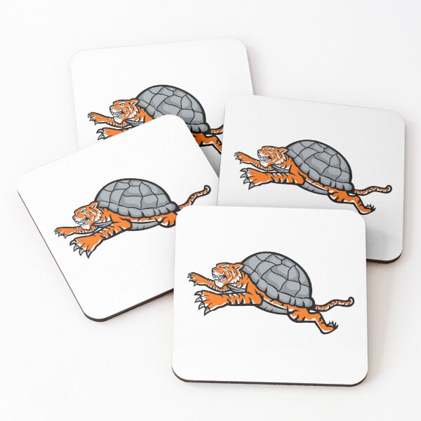 Item preview, Turtle Tiger Leaping Side Mascot designed and sold by patrimonio.