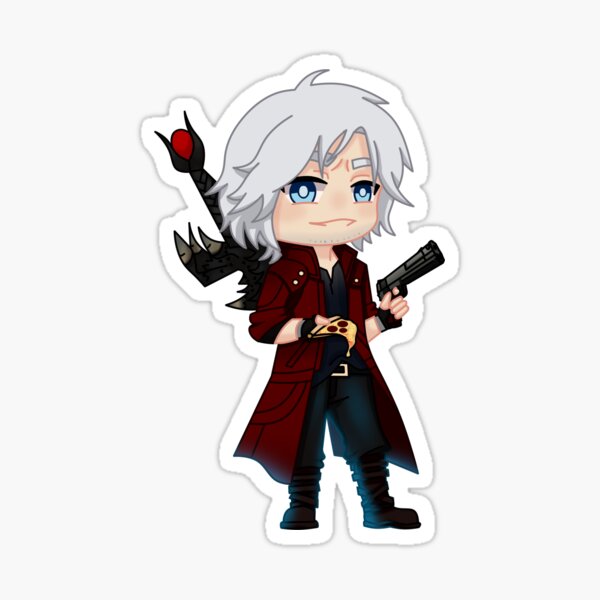 Vista previa del artículo con la obra «Devil May Cry - Dante (Chibi)», diseñado y vendido por kofi-jelly.
