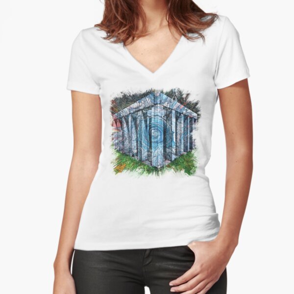 The Atlas of Dreams - Color Plate 206 Fitted V-Neck T-Shirt